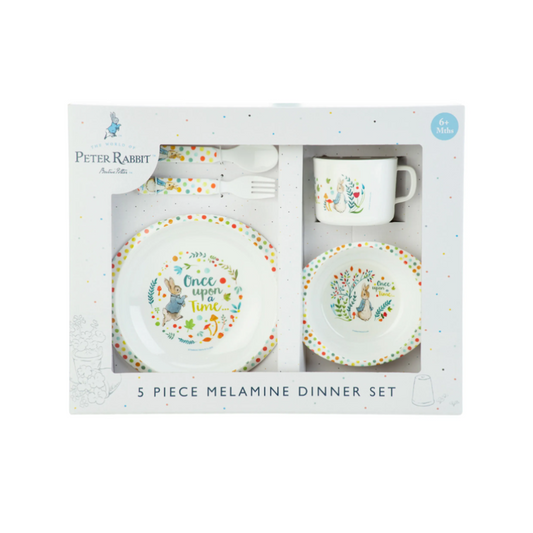 5 pcs Dinner Set: Classic Peter Rabbit