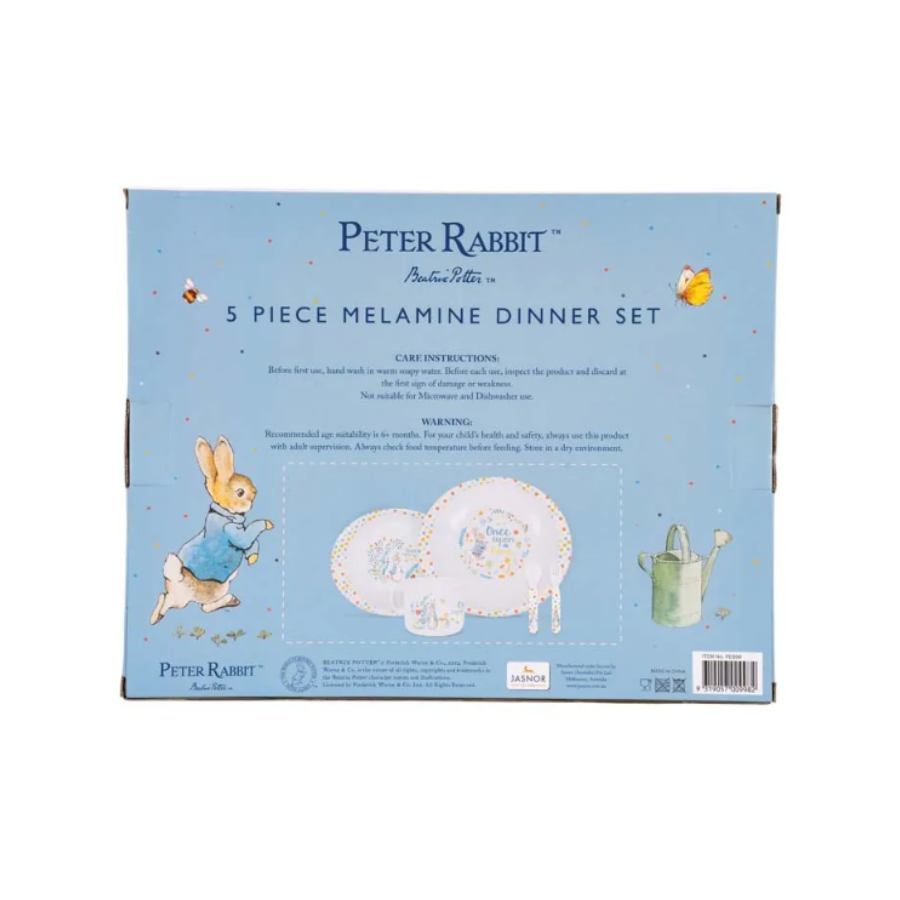 5 pcs Dinner Set: Classic Peter Rabbit