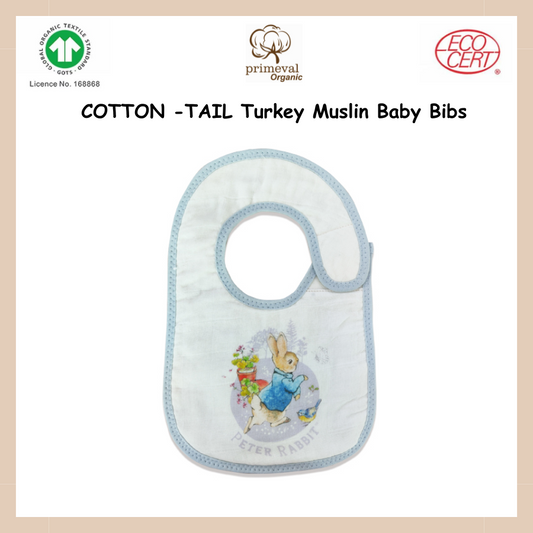 Peter Rabbit Turkey Muslin Baby Bib