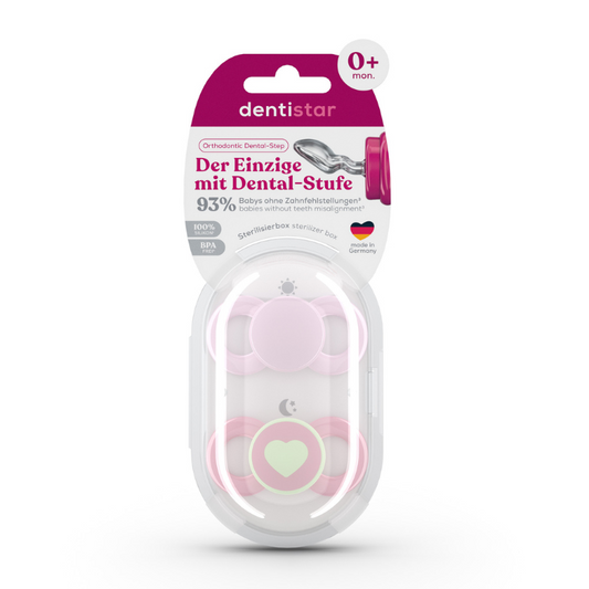 Dentistar Day & Night Babe Soother Size 1 Set in 2 (0-6months)