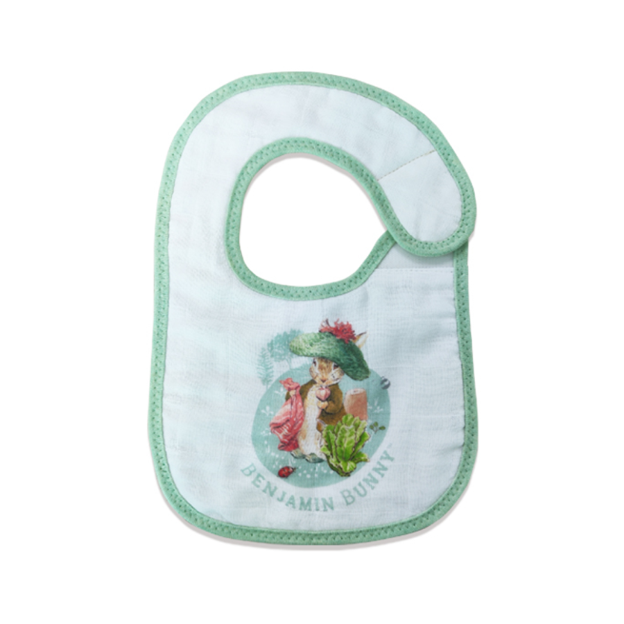 Benjamin Bunny Turkey Muslin Baby Bibs