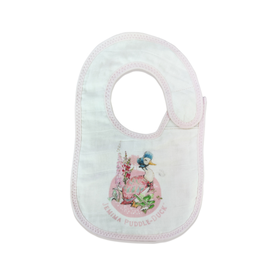 Jimima Puddle Duck Turkey Muslin Baby Bibs