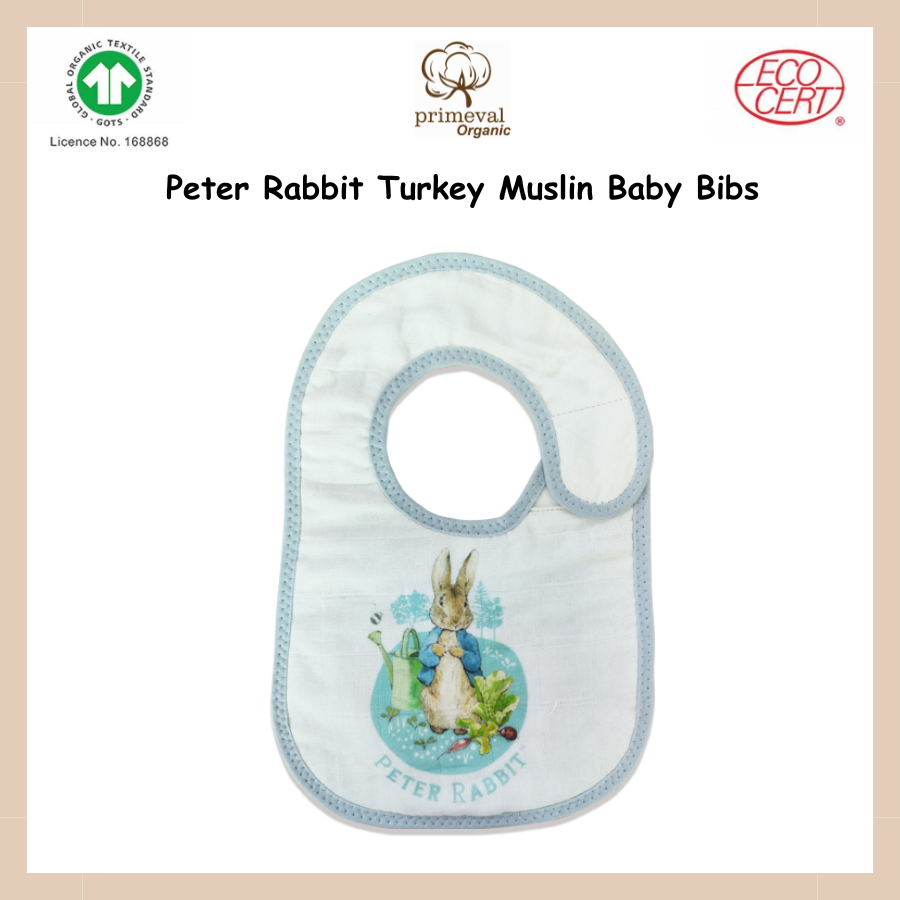 Peter Rabbit Turkey Muslin Baby Bib