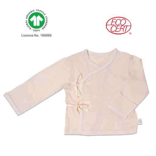 GOTS Certified Organic Baby Kimono Top Long Sleeves