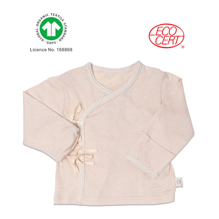 GOTS Certified Organic Baby Kimono Top Long Sleeves