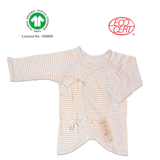 GOTS Certified Organic Baby Striped Butterfly Clothes