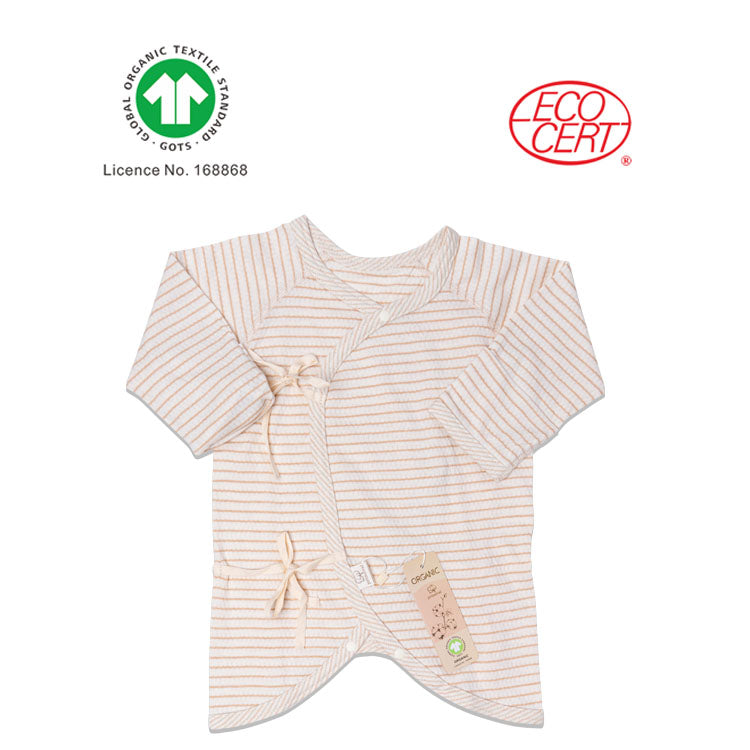 GOTS Certified Organic Baby Striped Butterfly Clothes