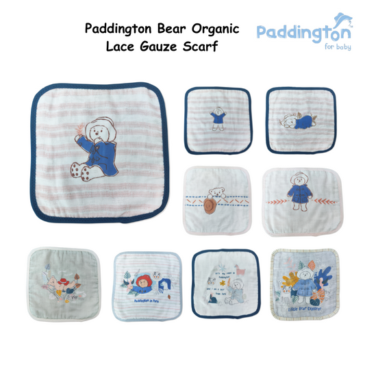 Paddington Bear Organic Lace Gauze Scarf