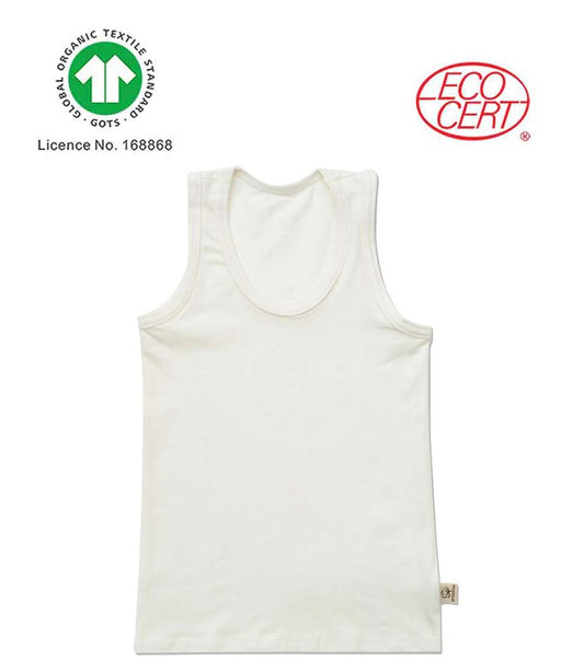 GOTS Certified Organic Boys’ Sleeveless Undershirt (two pieces)