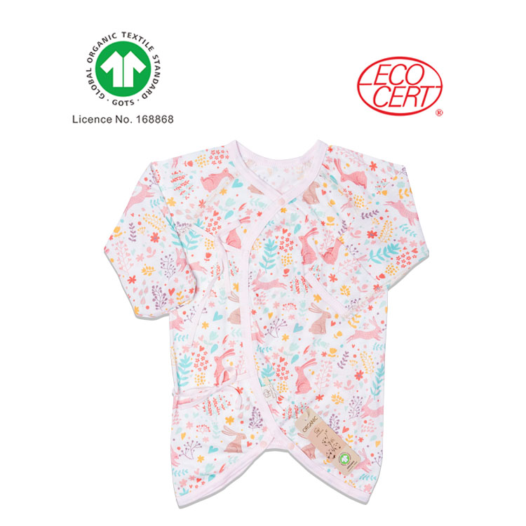 GOTS Certified Organic Color Rabbit Pattern Butterfly Clothes