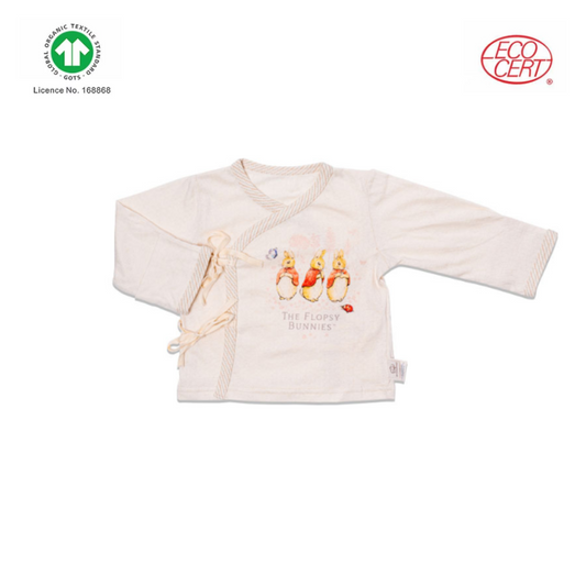 Peter Rabbit GOTS Certified Organic Baby Kimono Top Long Sleeves