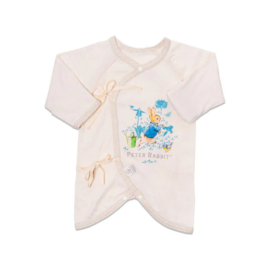 Peter Rabbit GOTS Certified Organic Pattern Short Robe Top (0-6months)