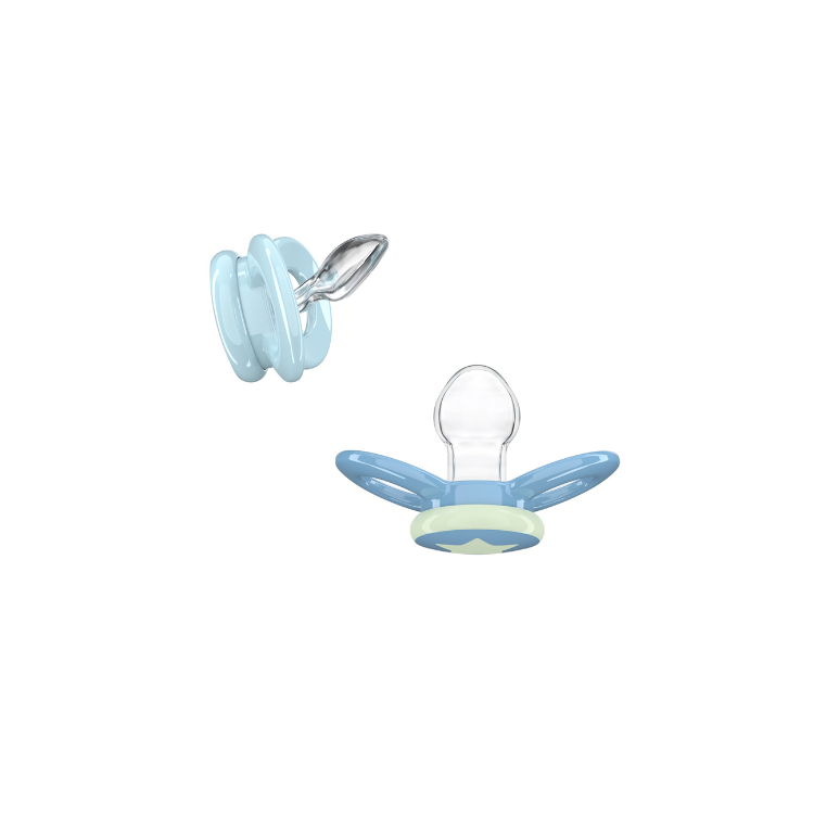 Dentistar Day & Night Babe Soother Size 1 Set in 2 (0-6months)