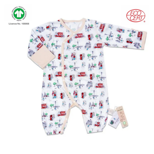 GOTS Certified Organic 2 in 1 Onesie (kimono/onesie)/Peter Rabbit