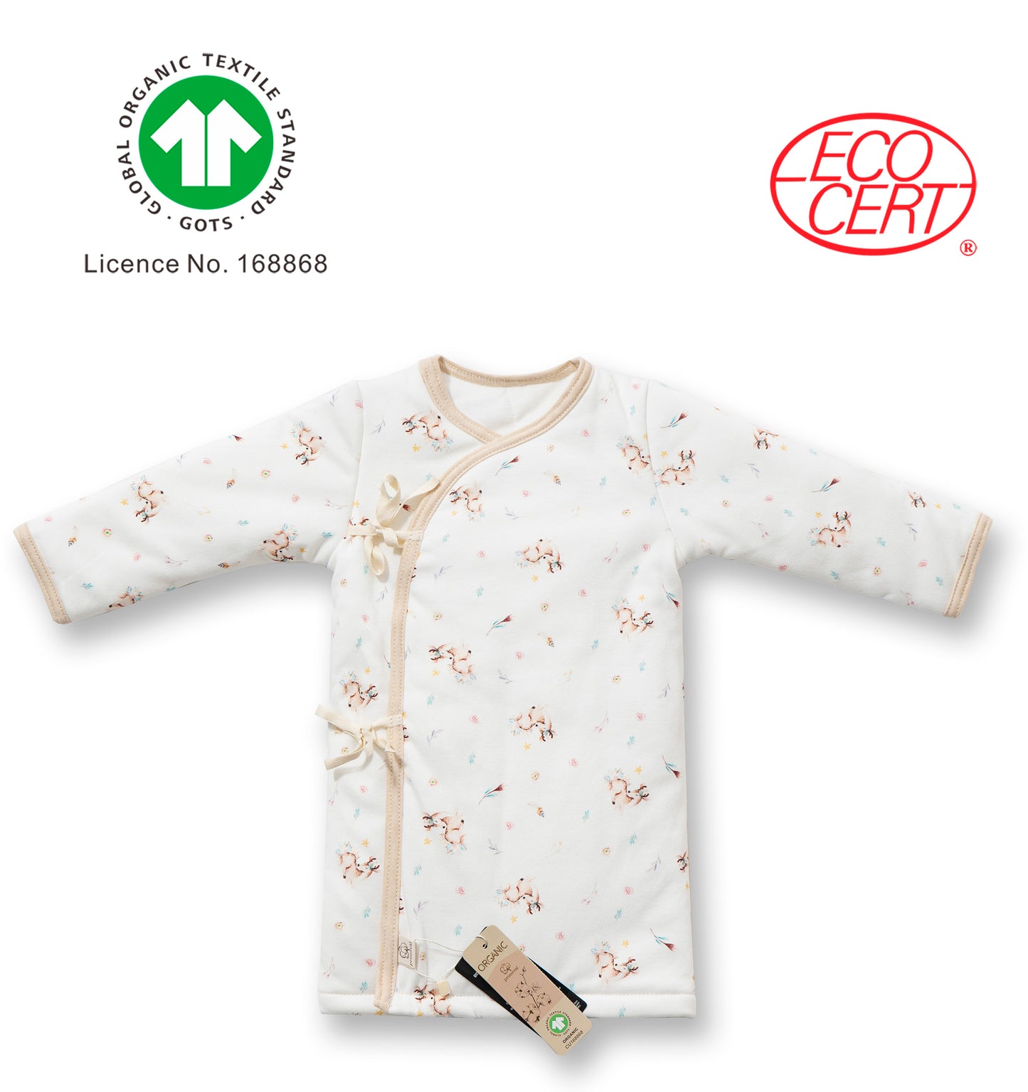 GOTS Certified Organic Long-Sleeved Kimono (Thick)