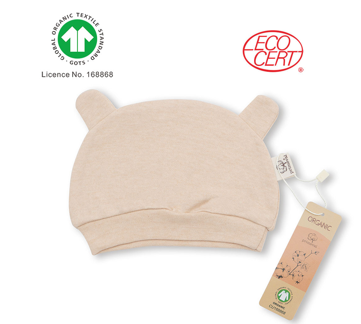 GOTS Certified Organic Bear Hat (Thin)