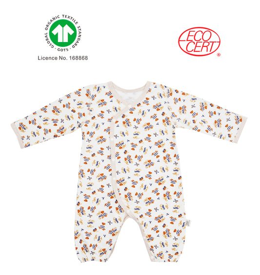 GOTS Certified Organic 2 in 1 Onesie (kimono/onesie)