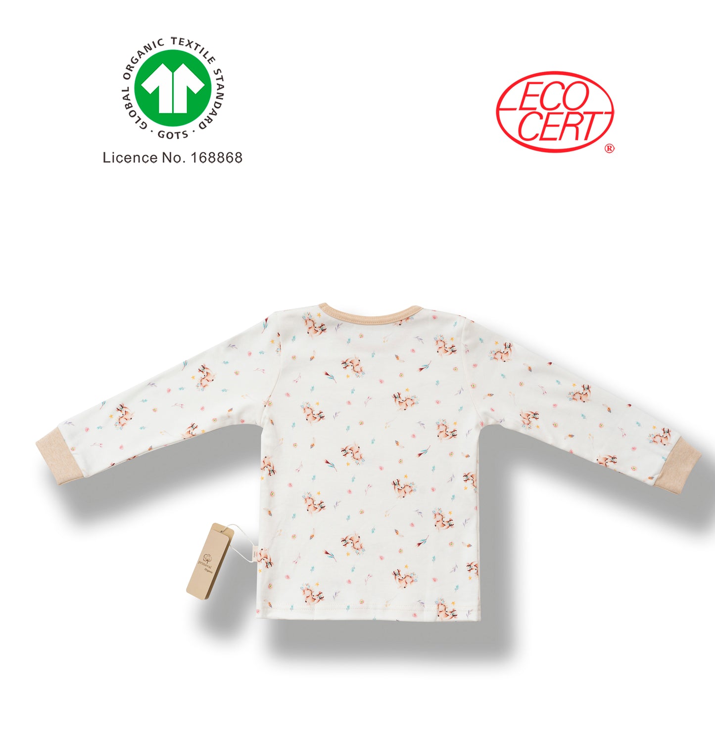 GOTS Certified Organic Pajama Top for Kids