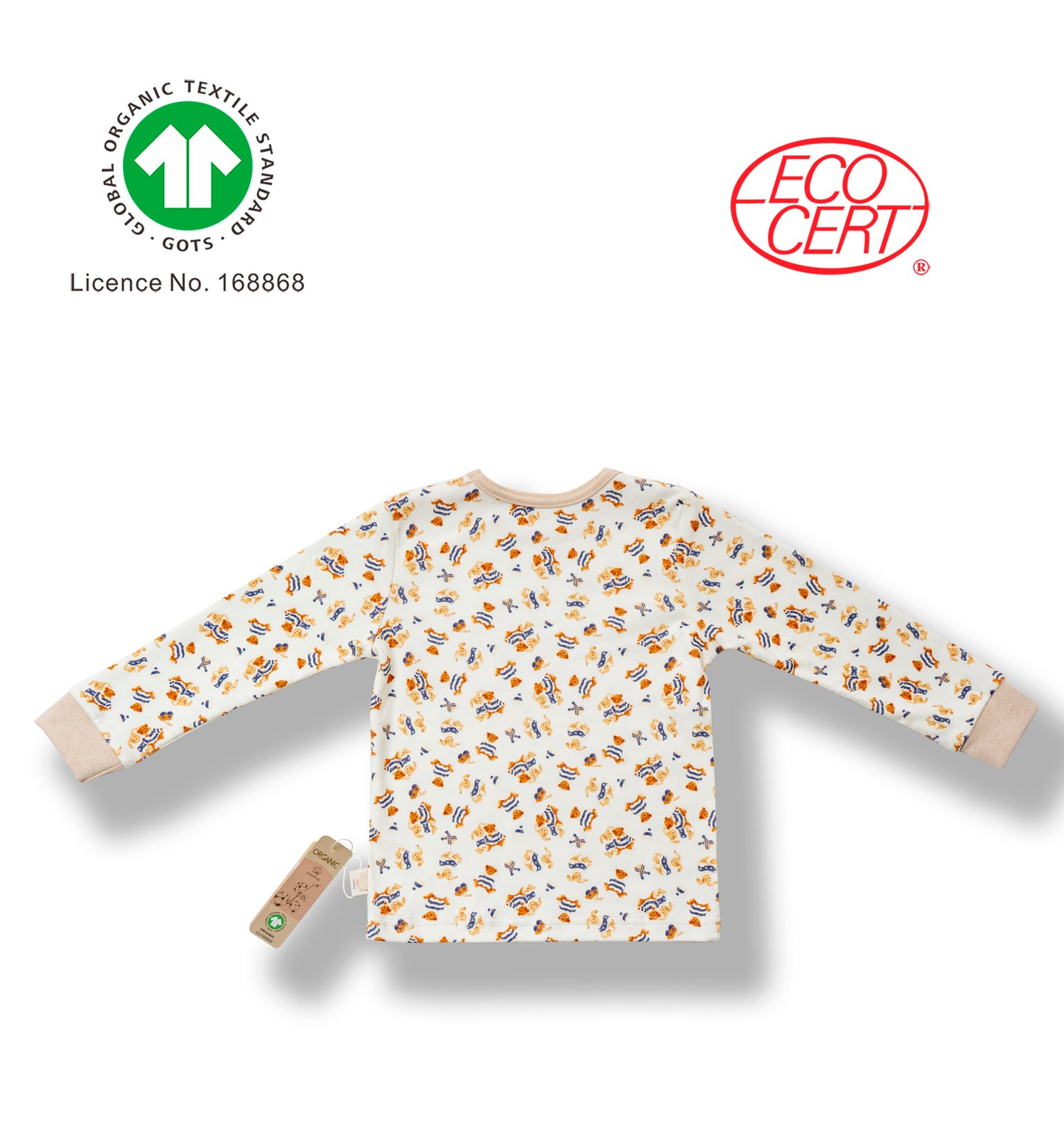 GOTS Certified Organic Pajama Top for Kids