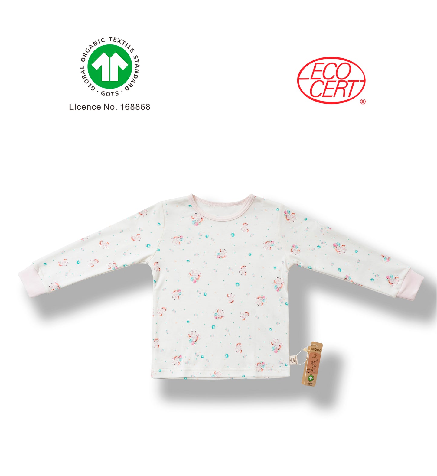 GOTS Certified Organic Pajama Top for Kids