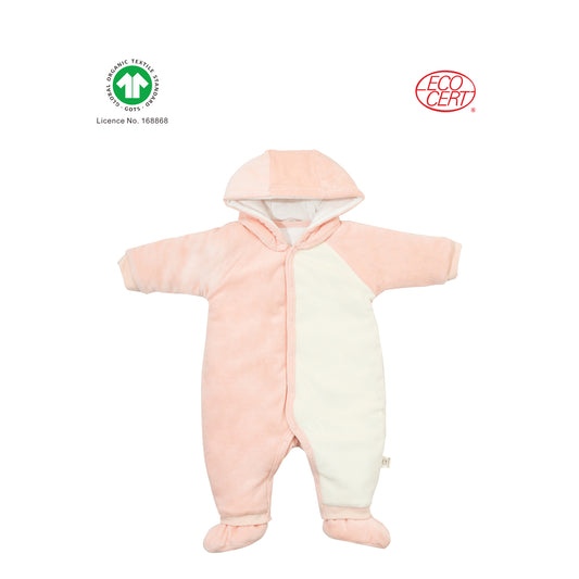 GOTS Certified Organic 2 in 1 Hooded Cotton-Padded Onesie (kimono/onesie)