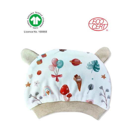 GOTS Certified Organic Bear Hat (Thin)